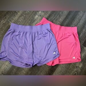 Adidas Pacer High Waisted Shorts Set of 2- Size 2XL